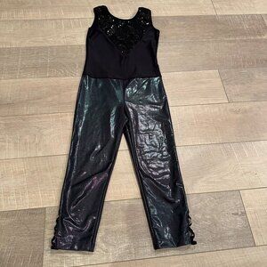 REVOLUTION STYLE RC19769 BLACK ONE PIECE DANCE COSTUME ADULT SMALL